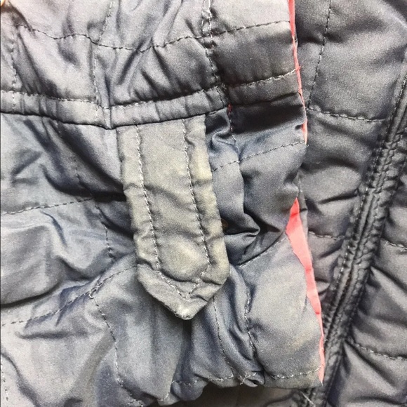 Tommy Hilfiger Men’s Reversible Windbreaker Light Puffer Coat Red Blue M - Picture 12 of 12